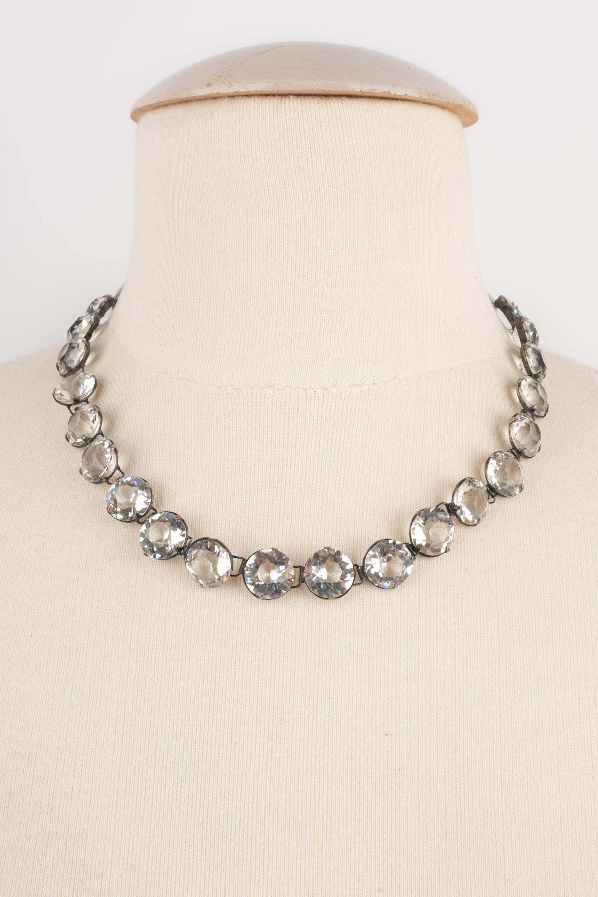 Juego de joyas plateadas Chanel Collar y pulsera, años 20 en venta 5