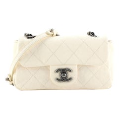 Chanel Simply CC Flap Bag Quilted Caviar Mini