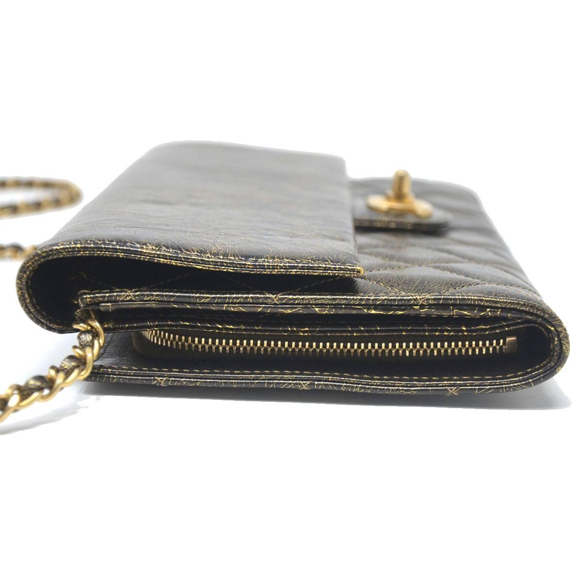 Chanel Single Flap Gold Leather Small Handbag 1