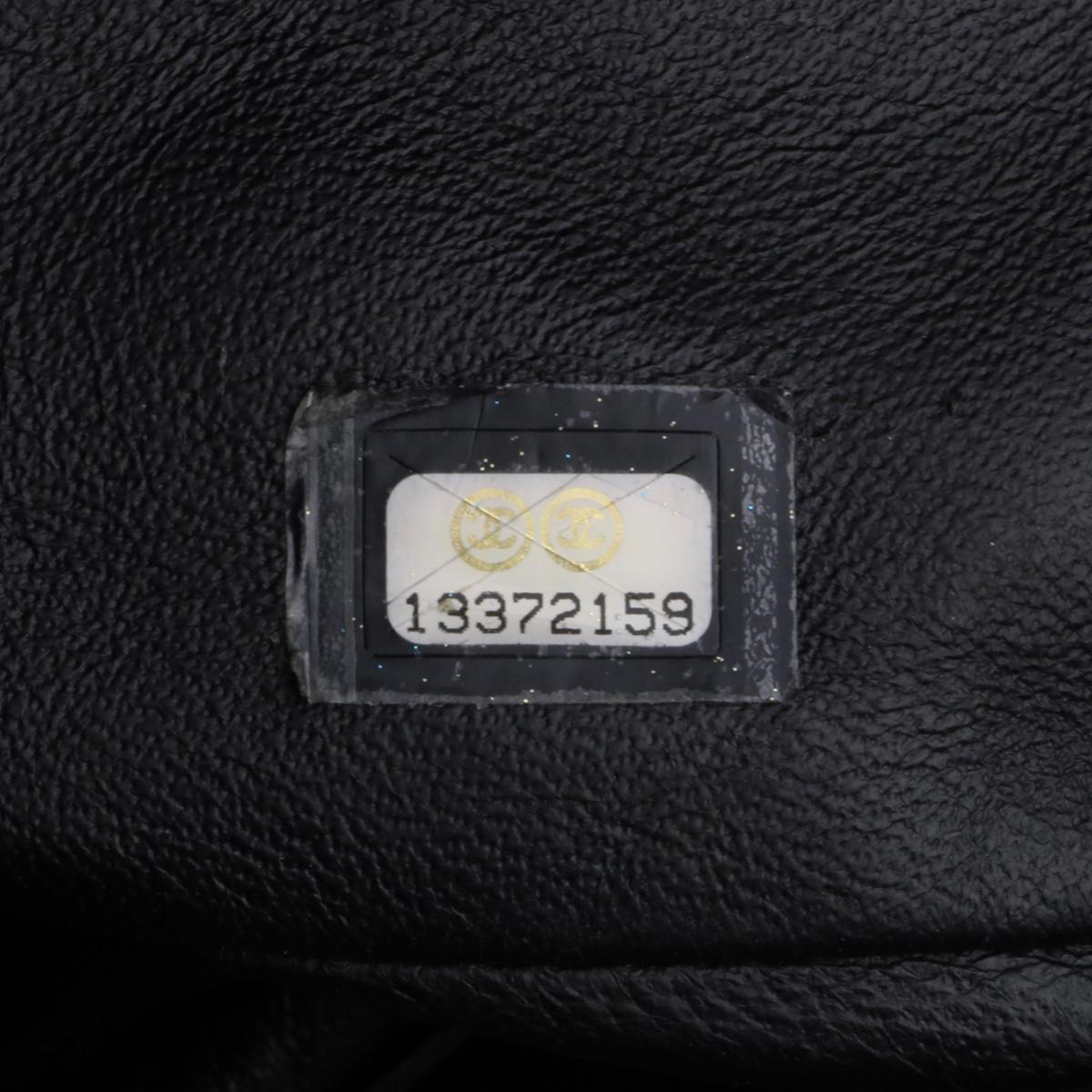 CHANEL Single Flap Jumbo Bag Black Caviar with Silver Hardware 2009 10
