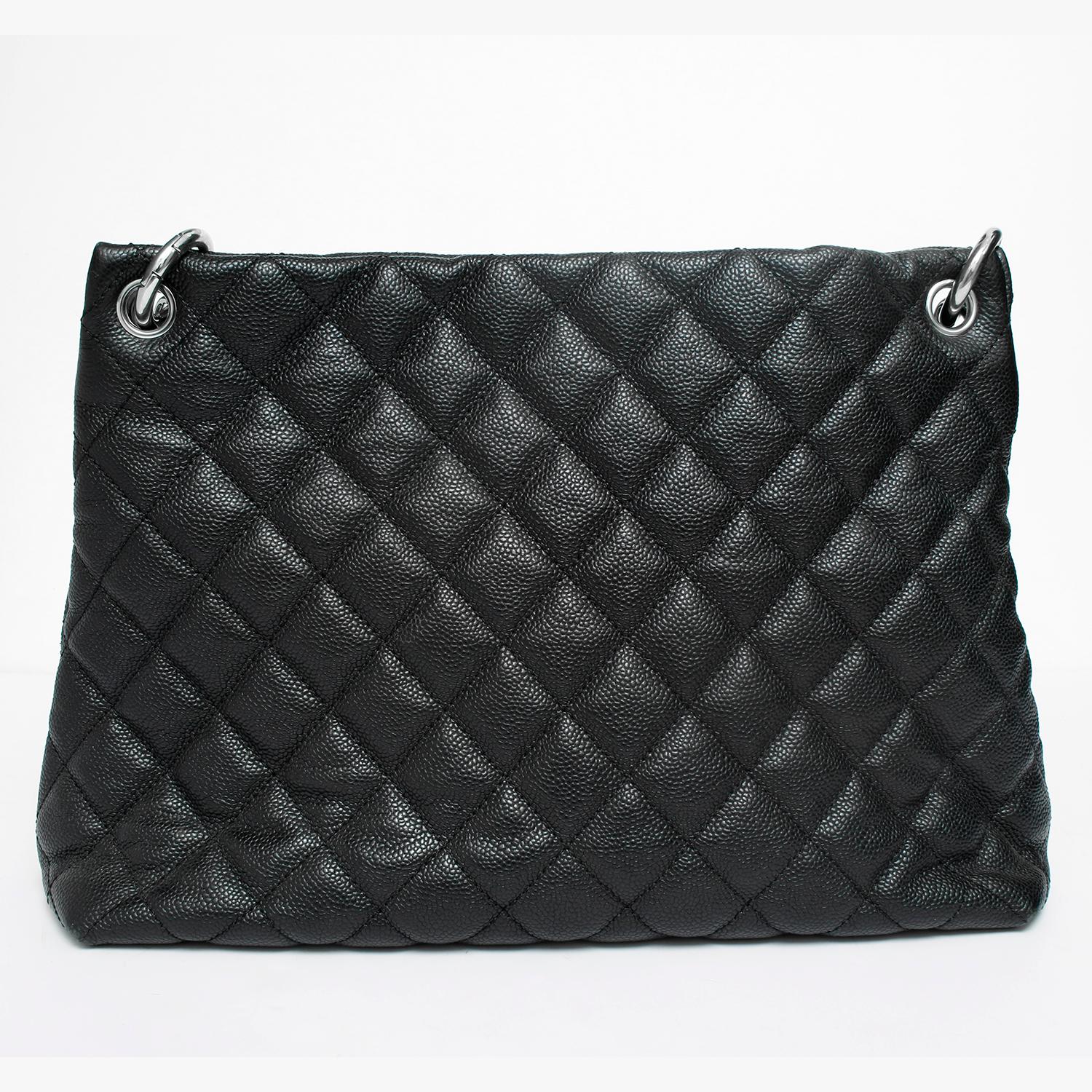 Chanel Single Strap Limited Edition Easy Caviar Grand Shop Zip Bag In Excellent Condition In Dallas, TX