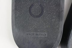 Chanel Size 38 Black Tropiconic CC Chain Pool Slides Sandals 90cc711s