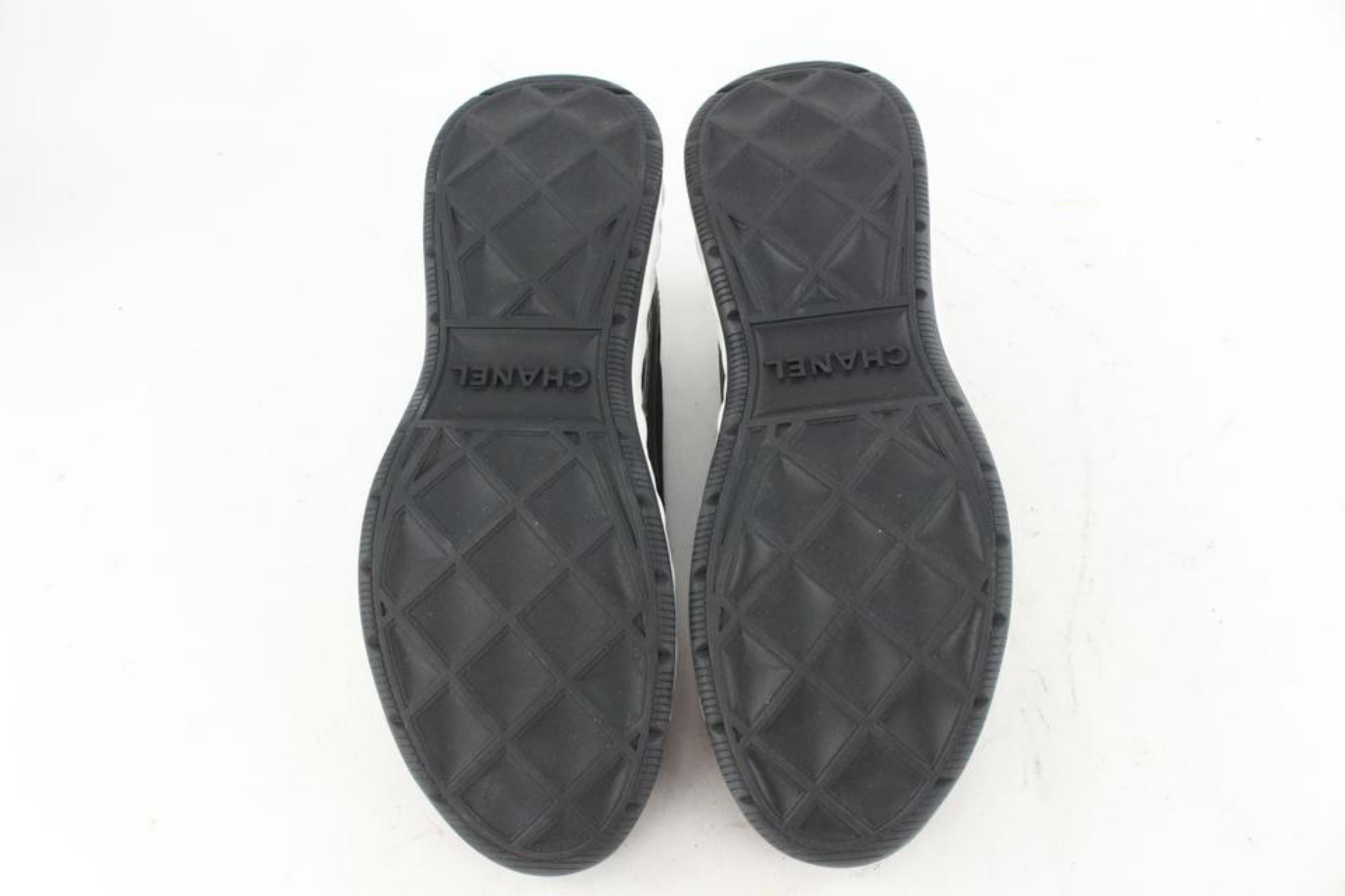 Chanel Size 39.5 Bubble Quilted Black CC Trainer Sneaker G35617 9CC4 3