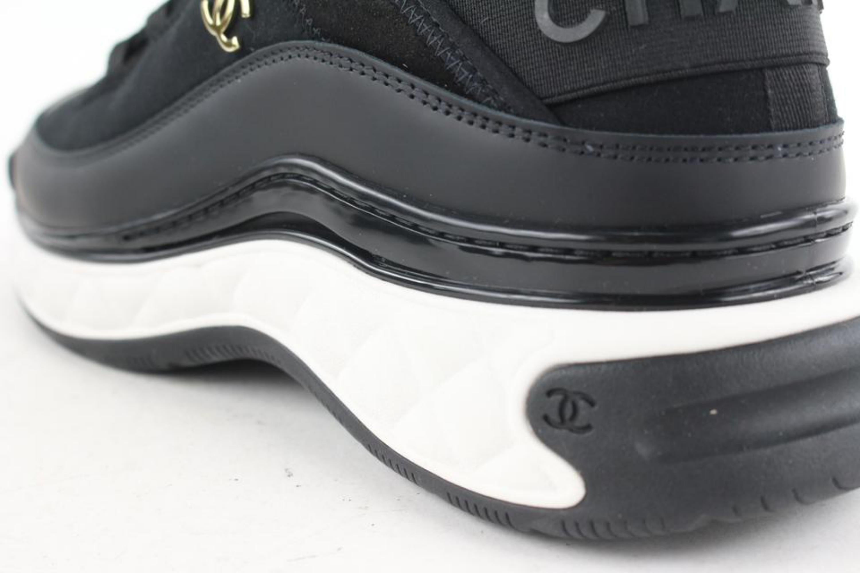 Baskets Chanel matelassées noires matelassées à bulles avec logo CC G35617 9CC4, taille 39,5 4