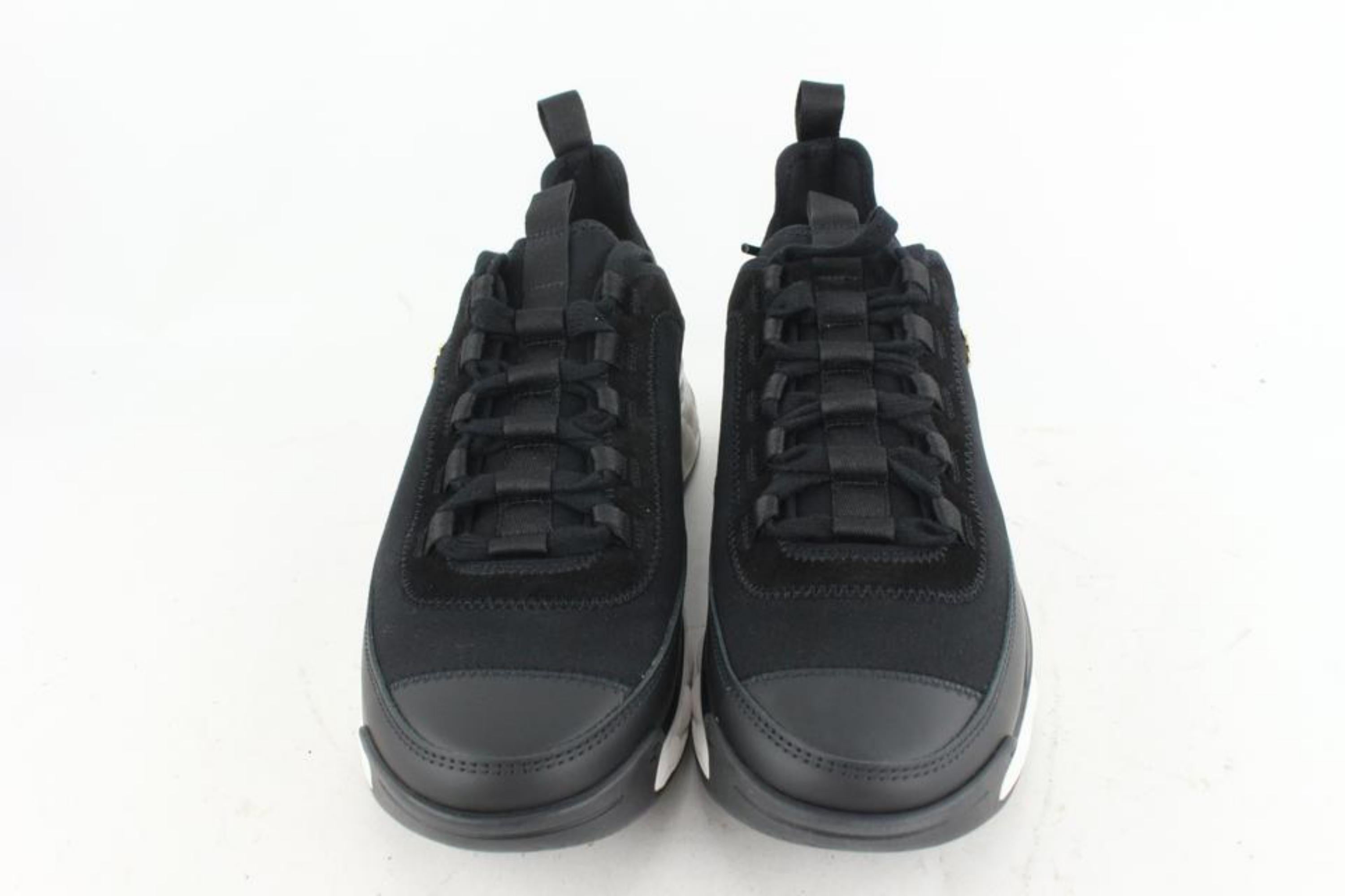 Chanel Size 39.5 Bubble Quilted Black CC Trainer Sneaker G35617 9CC4 1