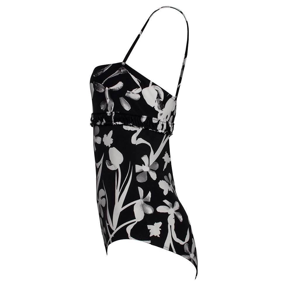 Maillot de bain à fleurs noir Chanel, Taille 40 Pour femmes en vente