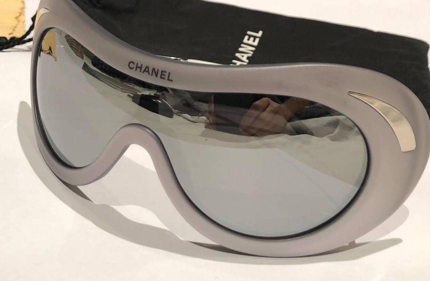 CHANEL Ski Sunglasses 2000 Rare For Sale 1