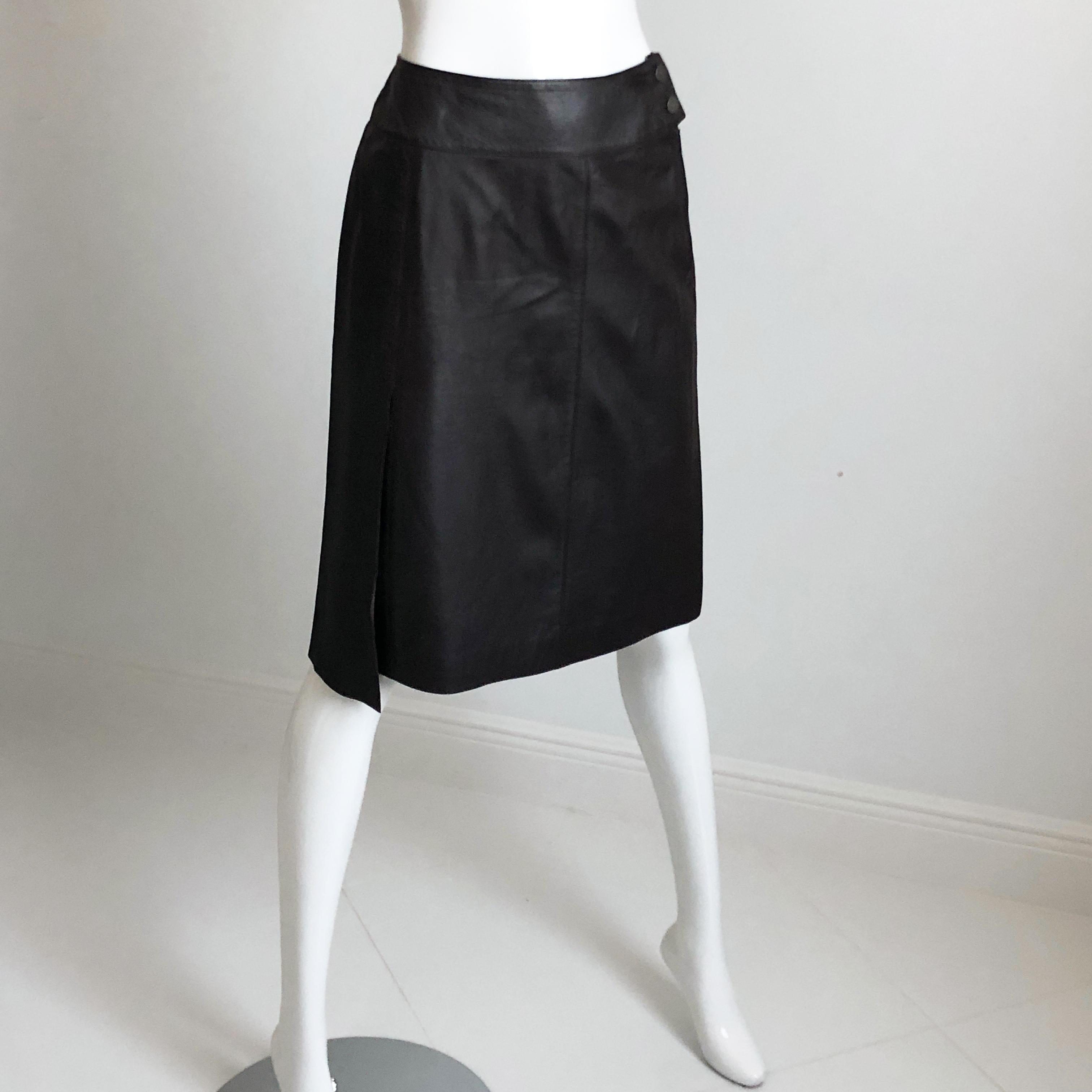 chanel black skirt