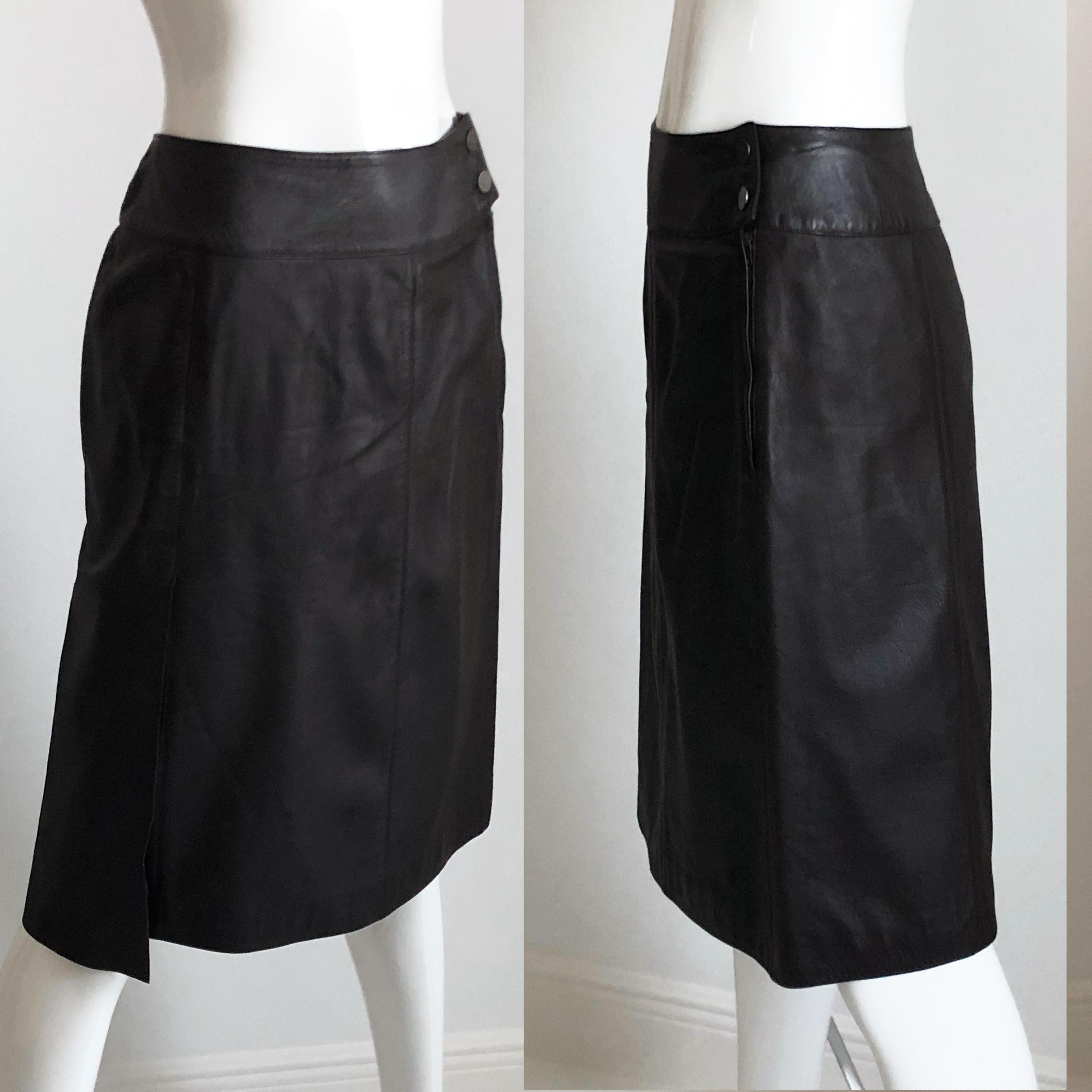 black chanel skirt