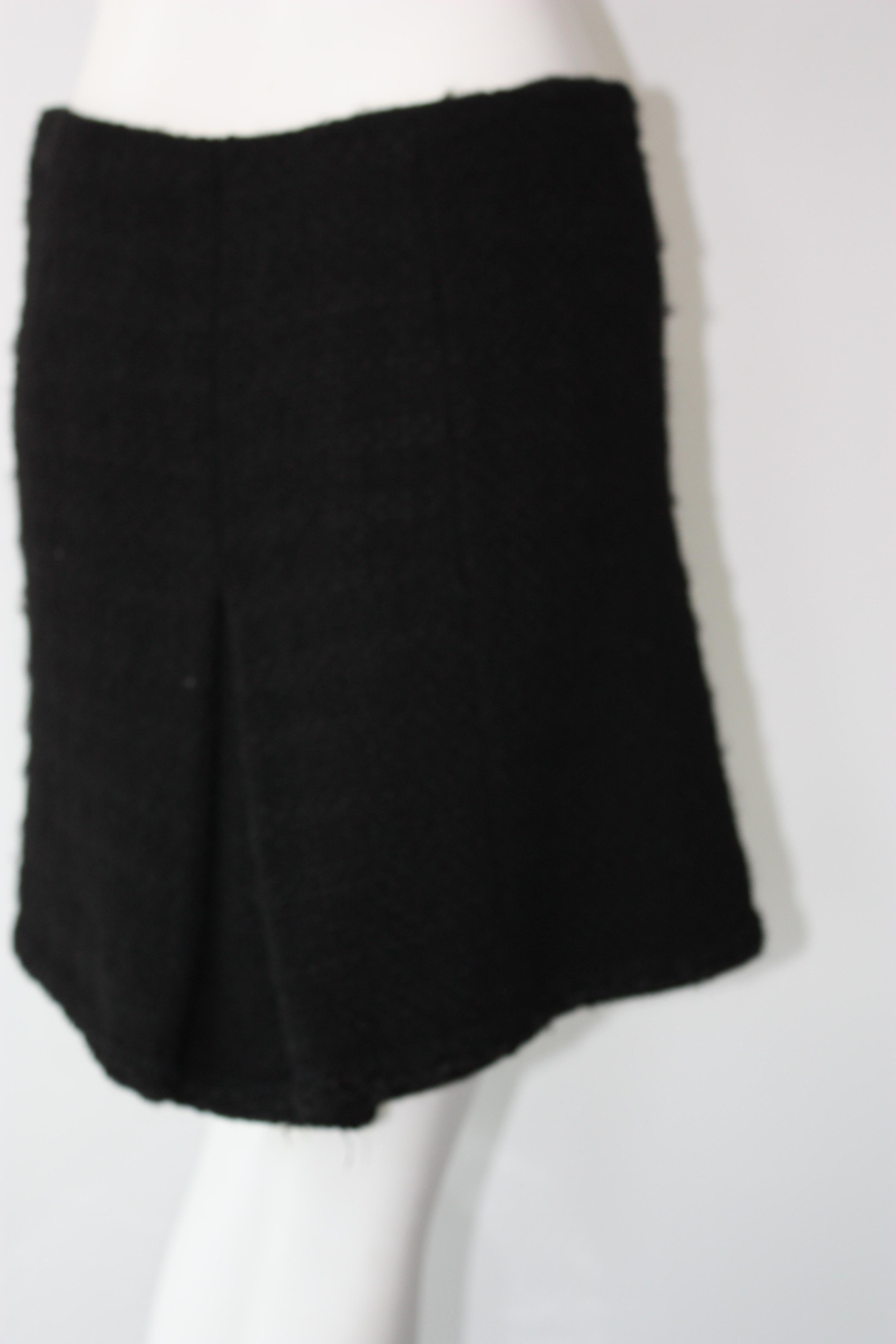 chanel black skirt