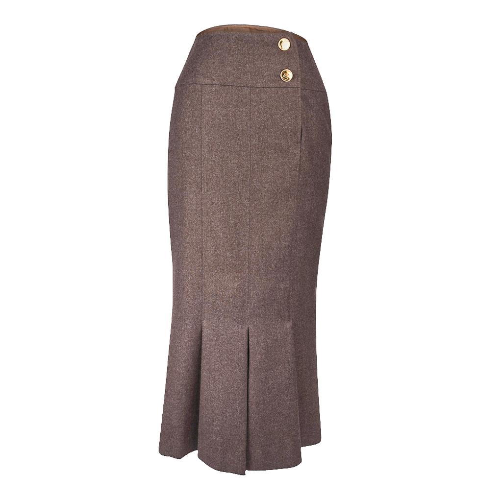 pencil skirt with pleated hem