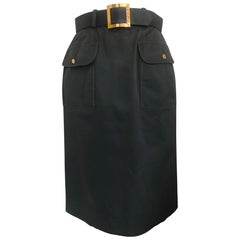 Jupe CHANEL, style militaire avec sa ceinture intégrée