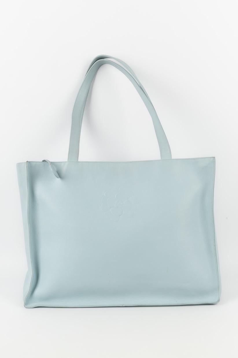 Blue Chanel Sky-blue Leather Bag, 1997/1999 For Sale