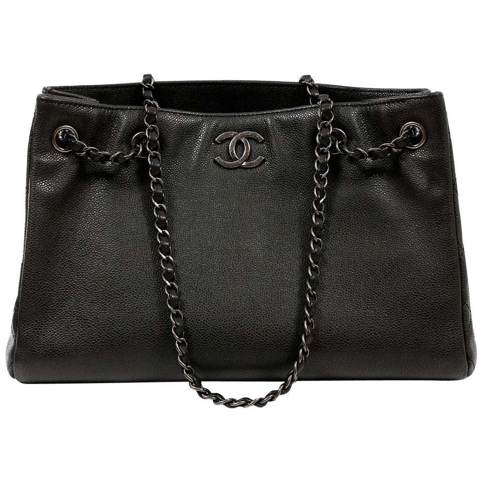 Chanel Petite Shopping Tote Caviar at 1stDibs