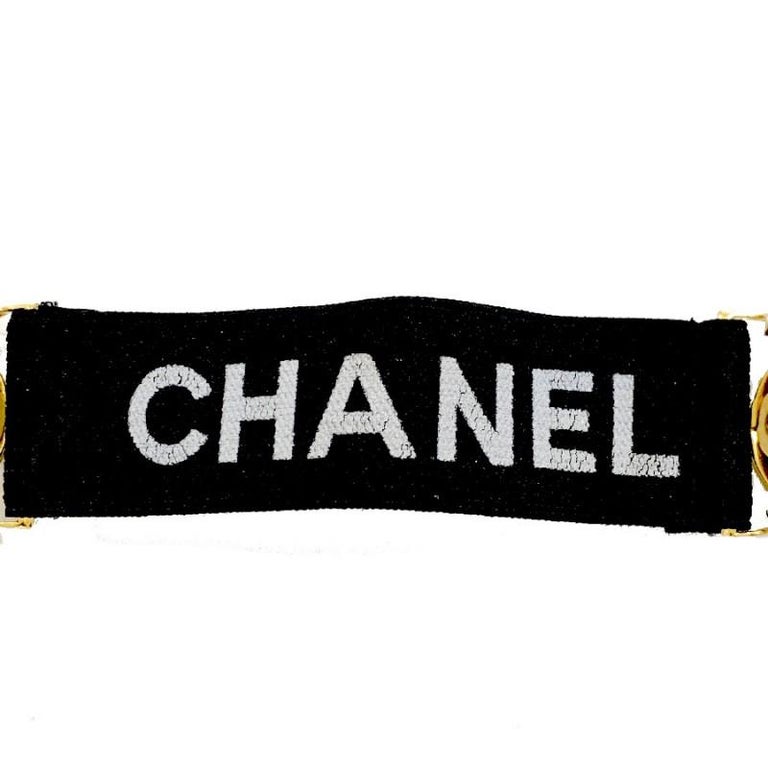 CHANEL Sleeve Suspenders at 1stDibs | chanel elastic band, bretelles chanel,  chanel sweatband