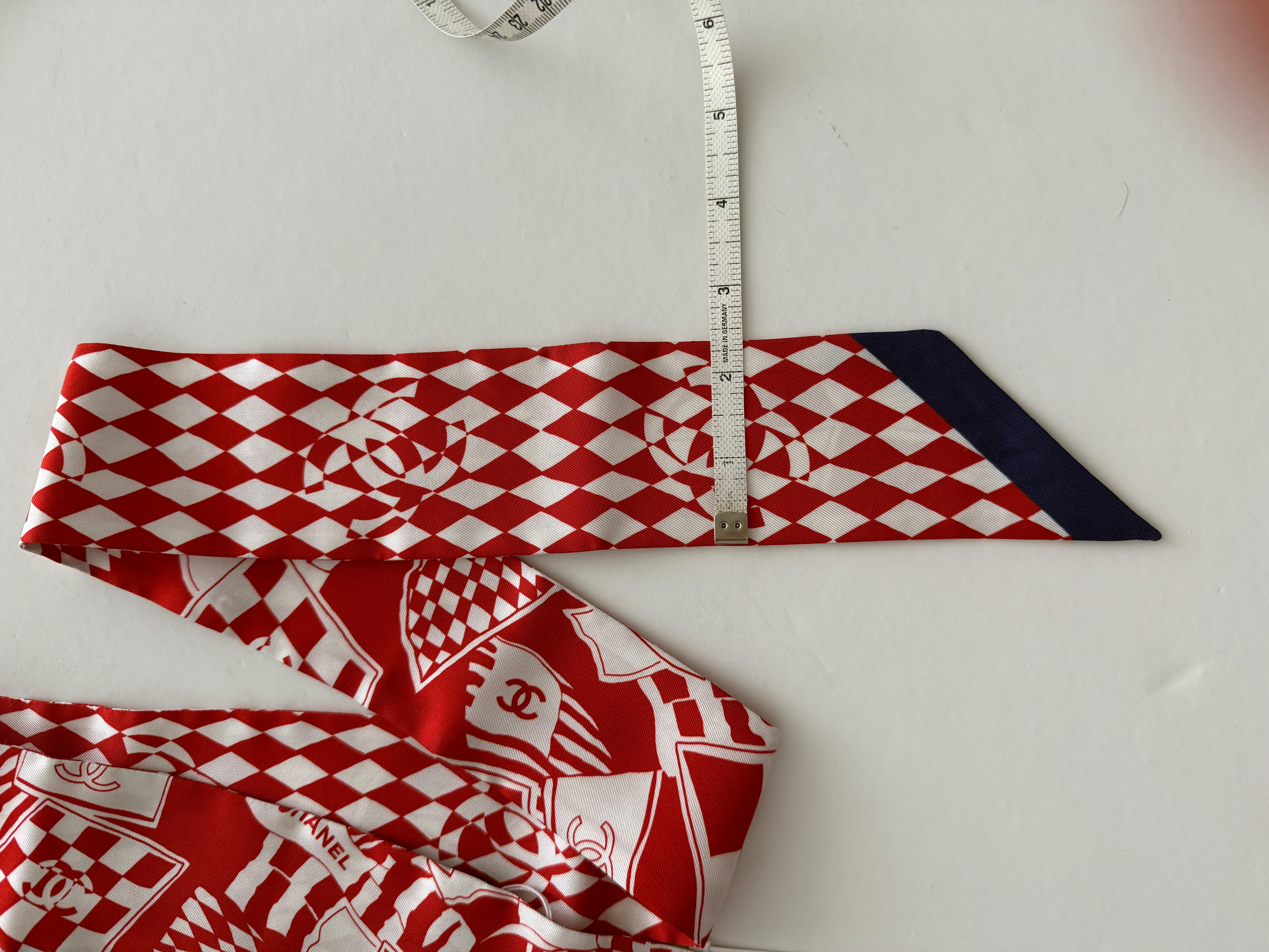 Femenino o masculino Chanel Slim Bandeau Twilly 2023 Monaco Racing Theme Nuevo en venta