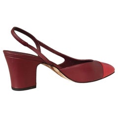 Chanel Slingback-Schuh Größe 39 1/2