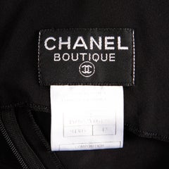 Chanel Slinky Jersey Knit Evening Gown/ Dress with Cut Out Sleeves and CC Button