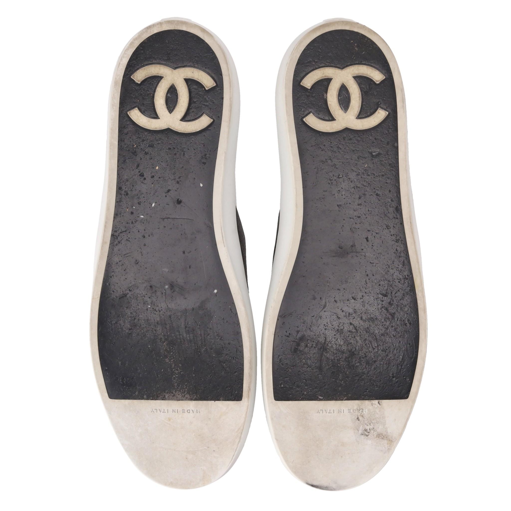 Chanel Slip On Leather Sneakers 2
