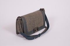 Chanel Small 2 Tone Denim Boy Bag