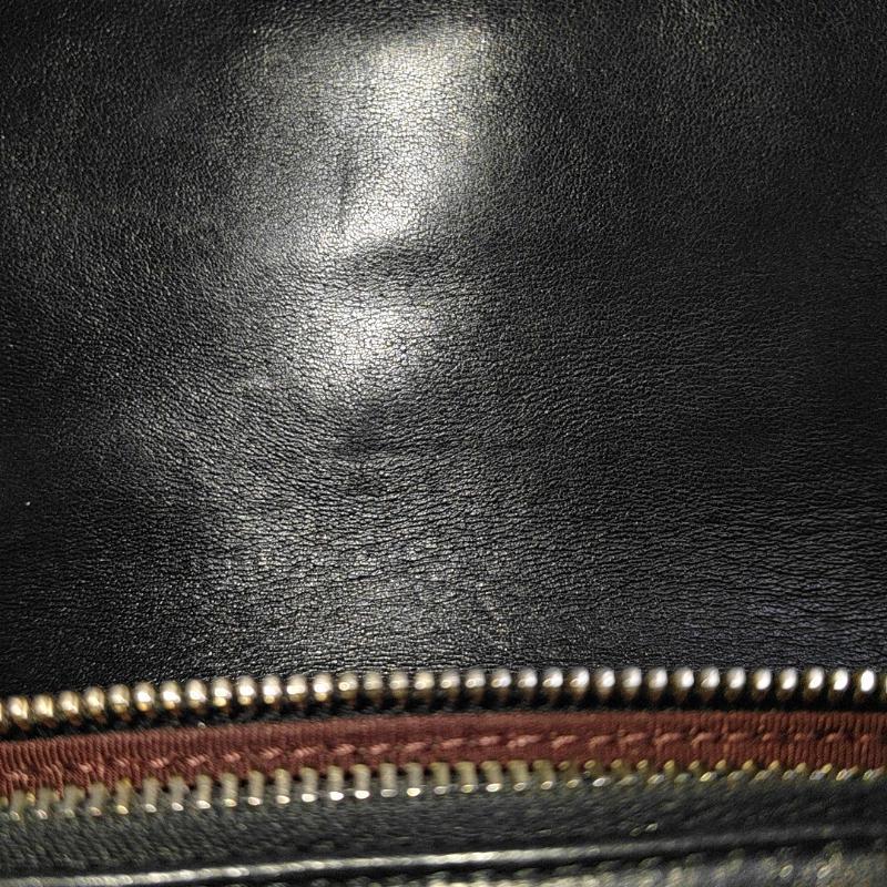 Chanel Small Bicolor Chevron Lambskin Single Flap Bag Black and Gold, 2014-15 5