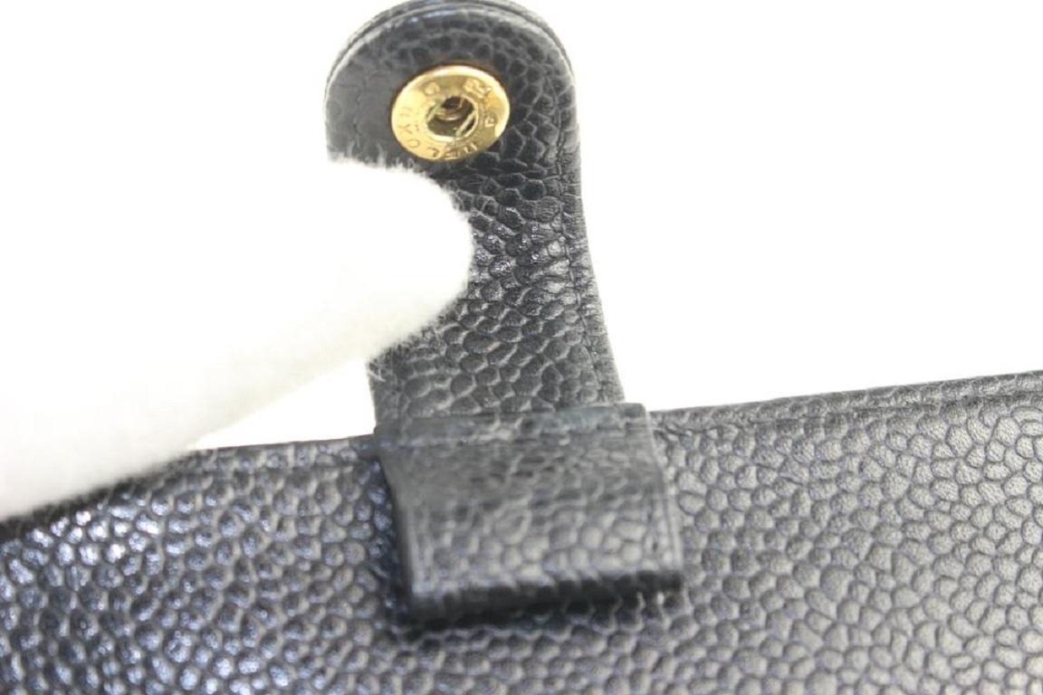 Chanel Small Black Caviar Leather Agenda Diary Cover 8620613 7