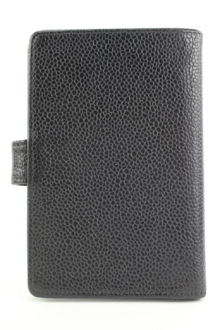 Chanel Small Black Caviar Leather Agenda Diary Cover 8620613 3