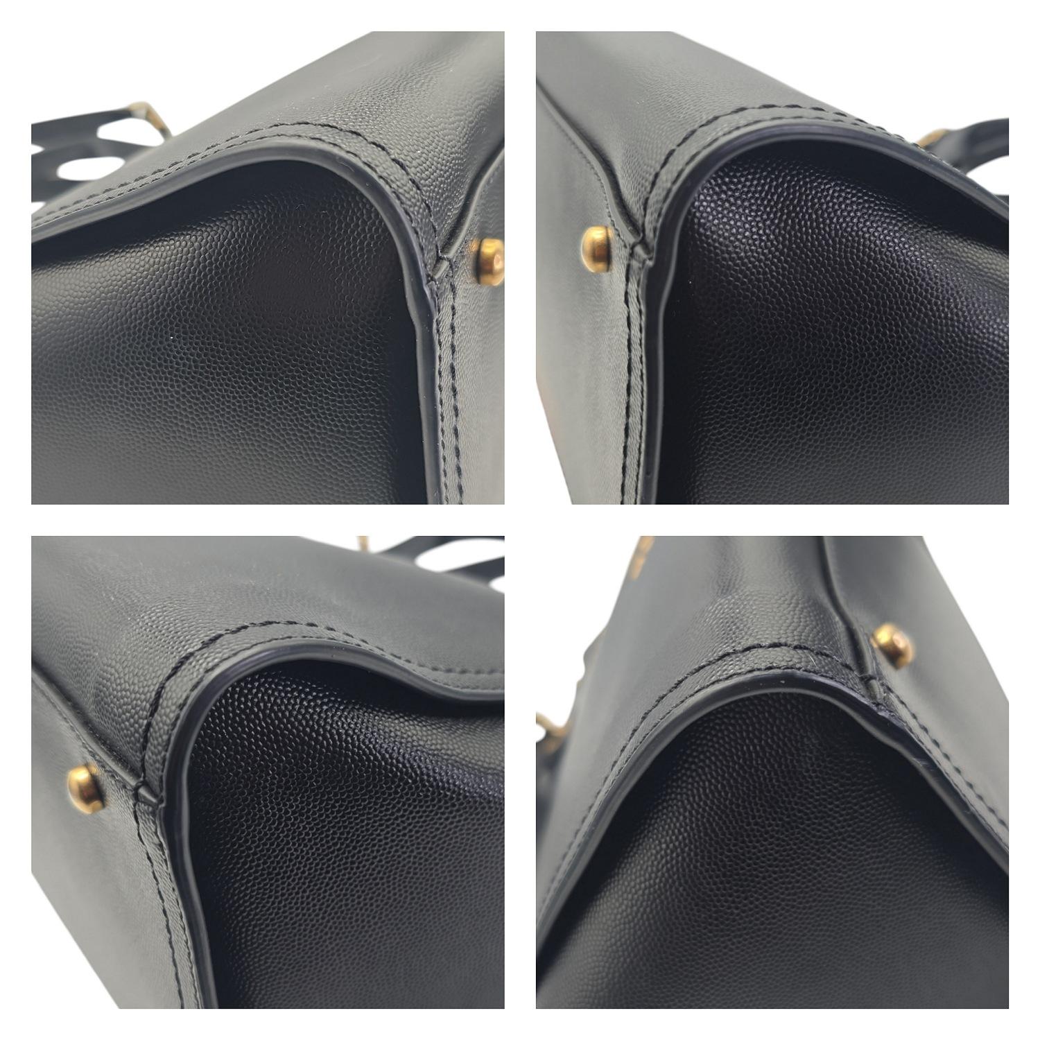 Chanel Small Black Caviar Studded Deauville Tote For Sale 7