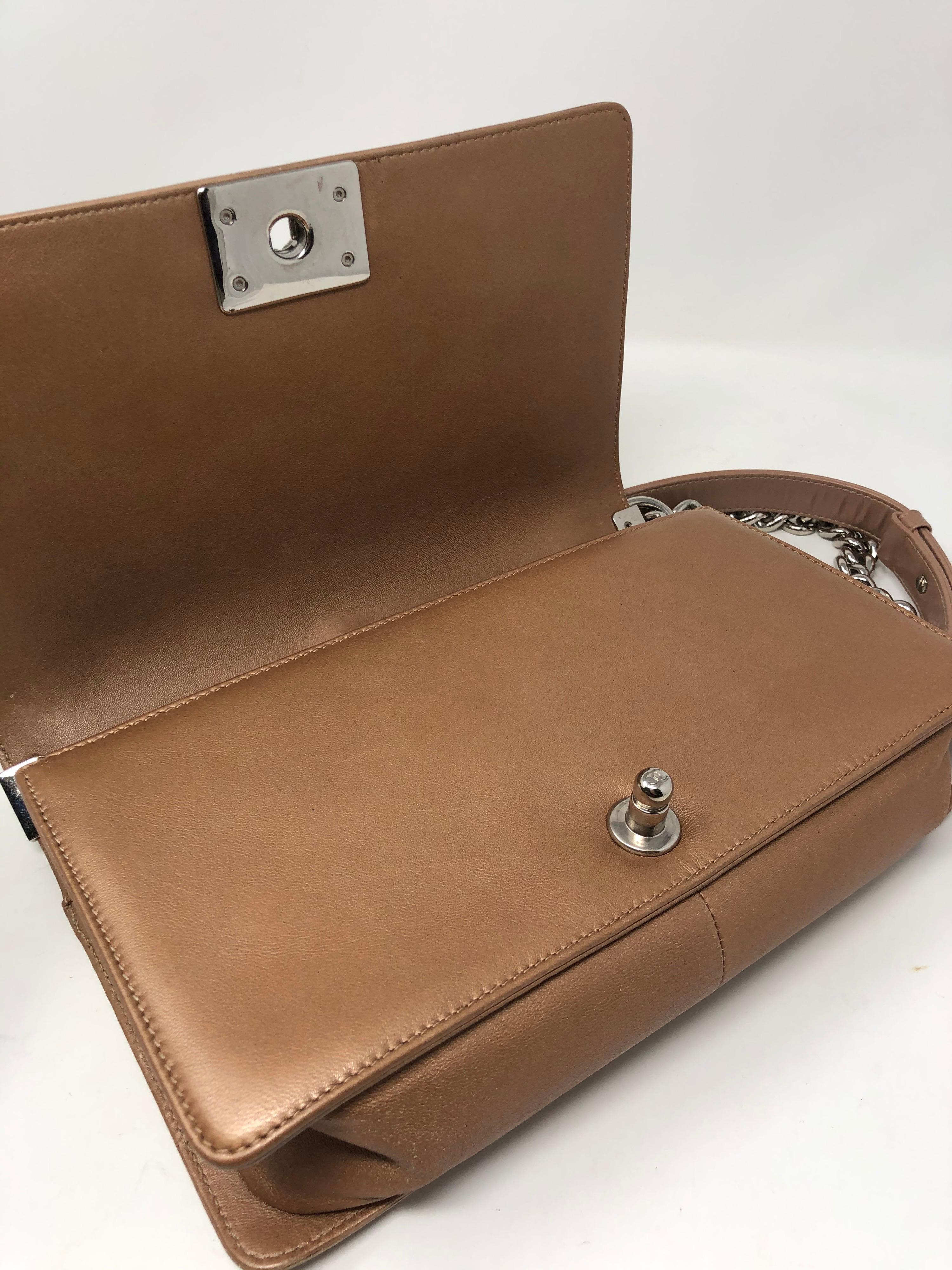 Chanel Small Boy Bronze Bag  In Excellent Condition In Athens, GA
