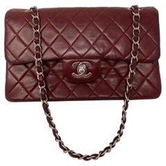 Chanel Small Burgundy Double Flap 