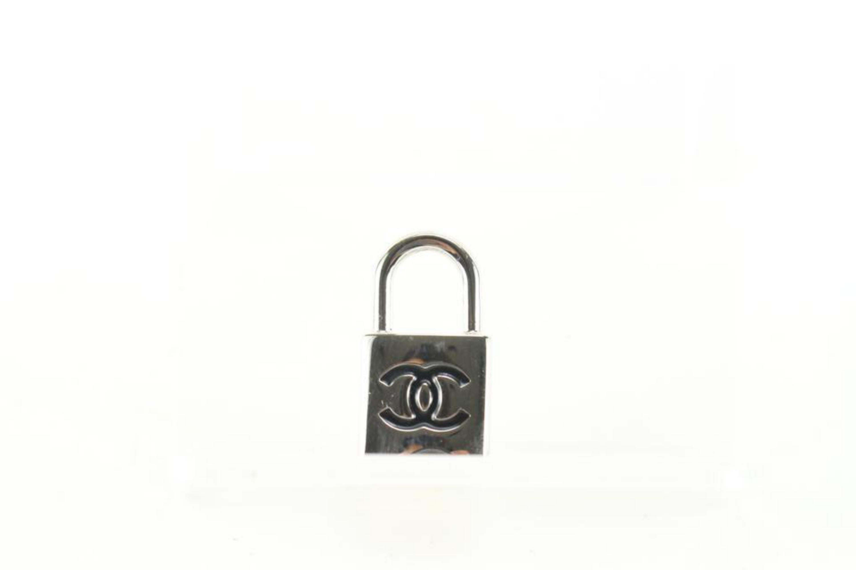 Chanel Small CC Logo Padlock Brooch Pin 43ca83s In Excellent Condition In Dix hills, NY