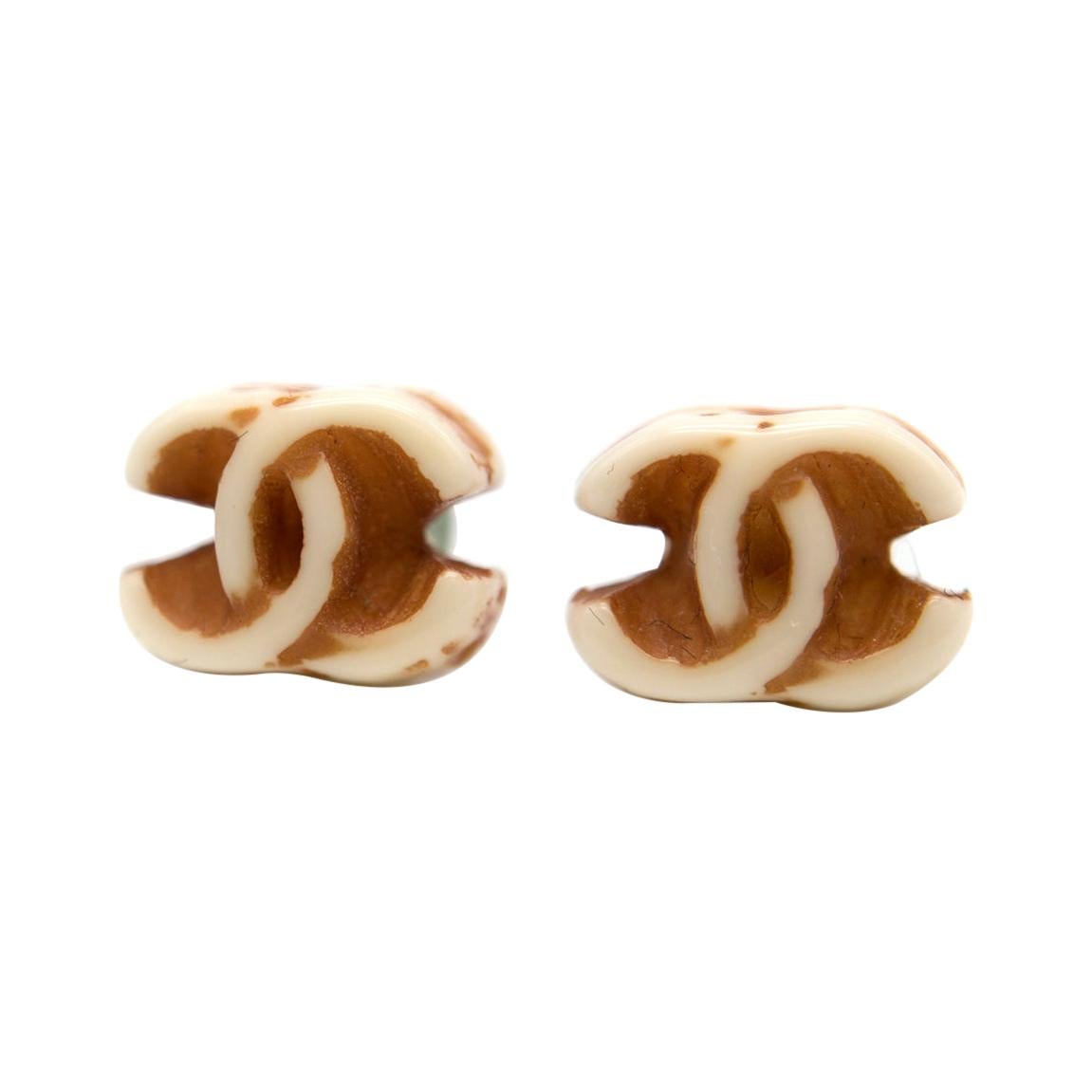 Chanel Small CC Stud Earrings