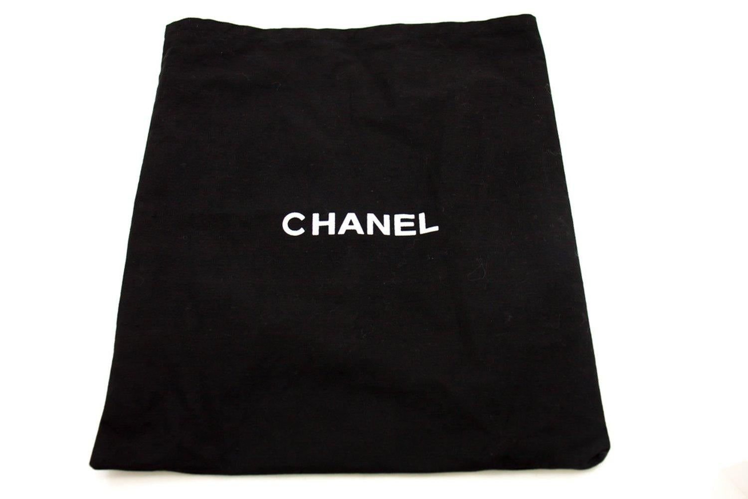 CHANEL Small Chain Shoulder Bag Black Clutch Flap Quilted Lambskin 13