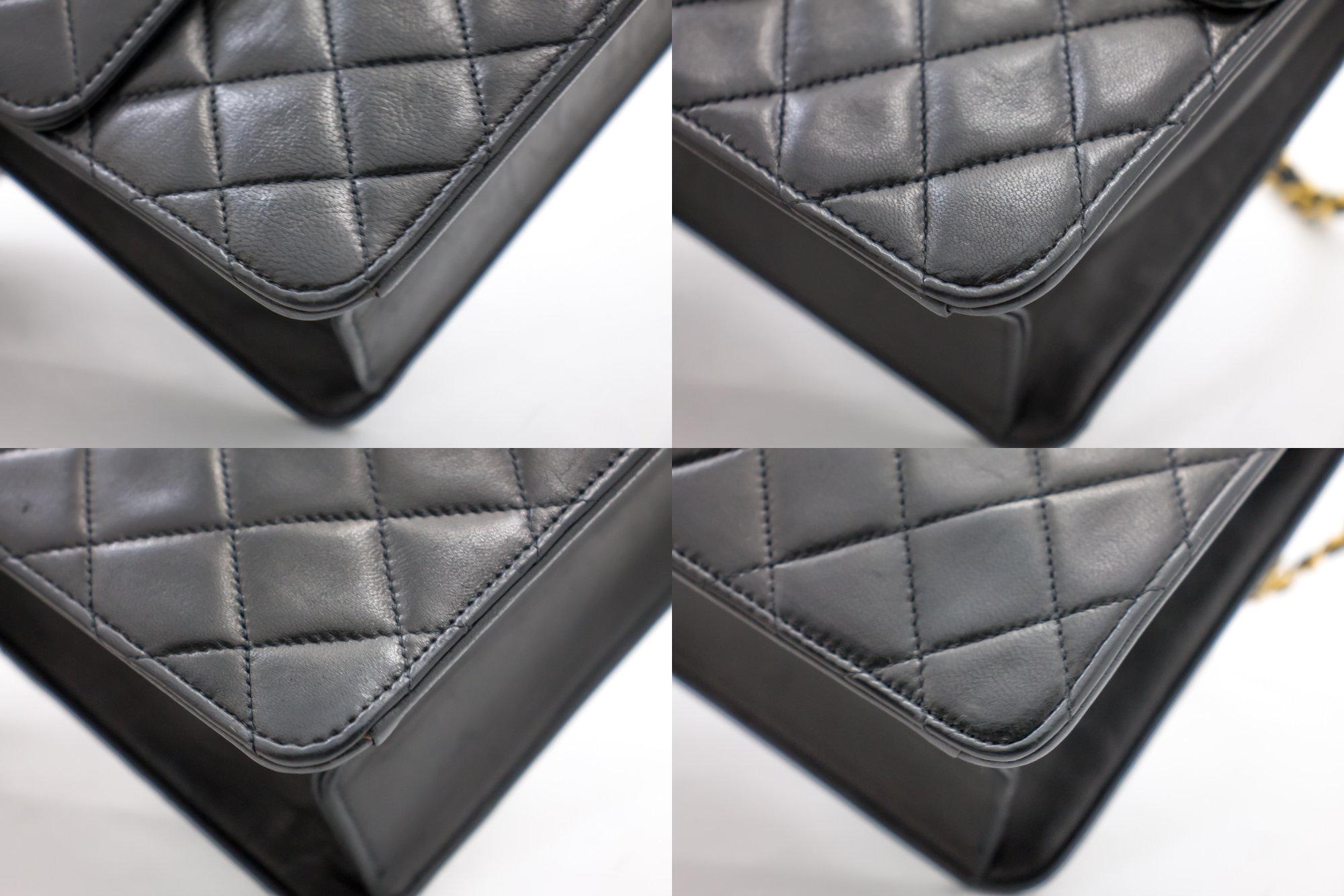 CHANEL Small Chain Shoulder Bag Black Clutch Flap Quilted Lambskin In Good Condition In Takamatsu-shi, JP