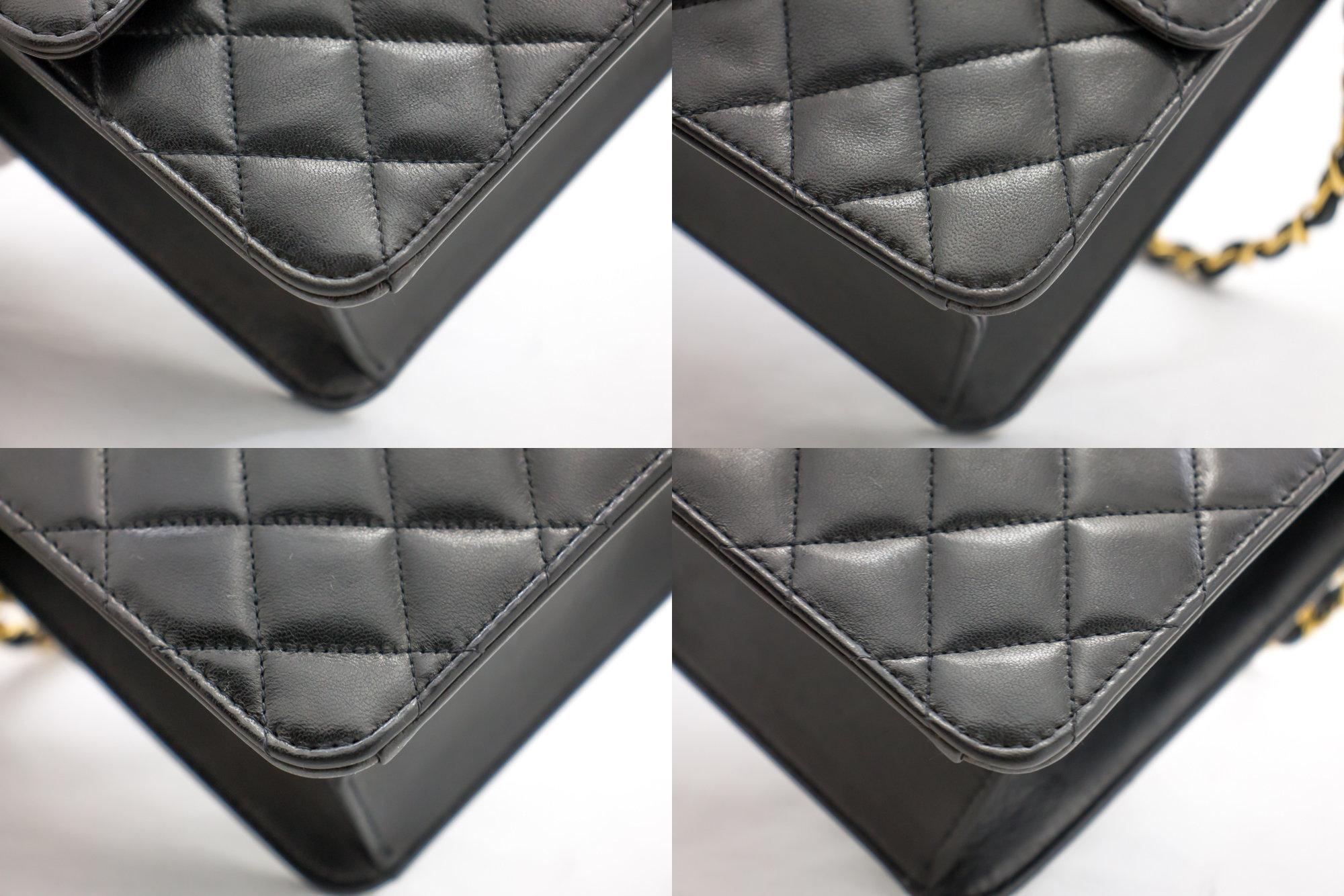 CHANEL Small Chain Shoulder Bag Black Clutch Flap Quilted Lambskin For Sale 1
