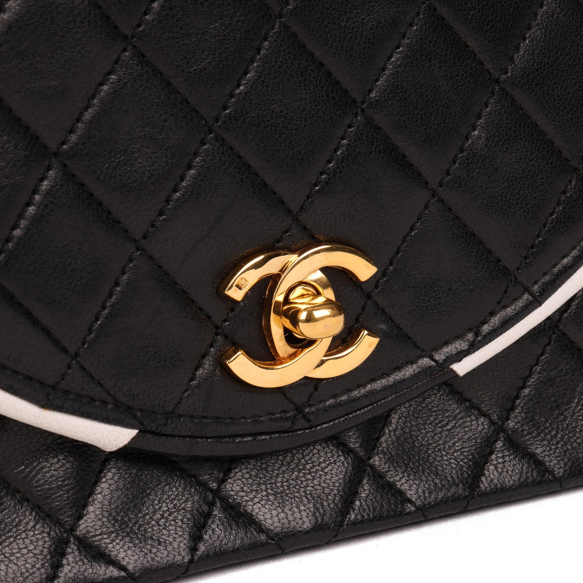 Chanel Small Classic Single Flap Bag With White Trim 6