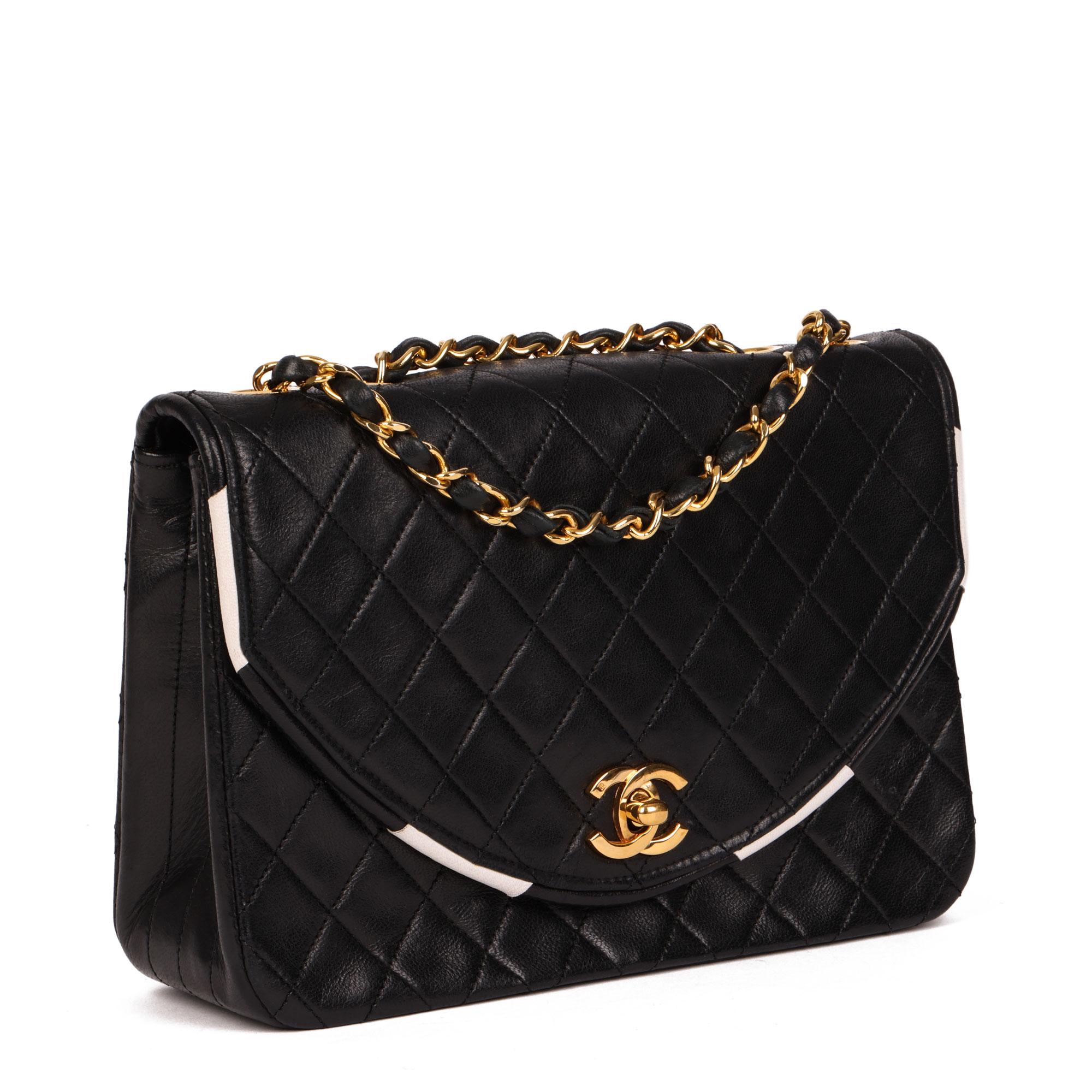 Chanel Small Classic Single Flap Bag With White Trim 1