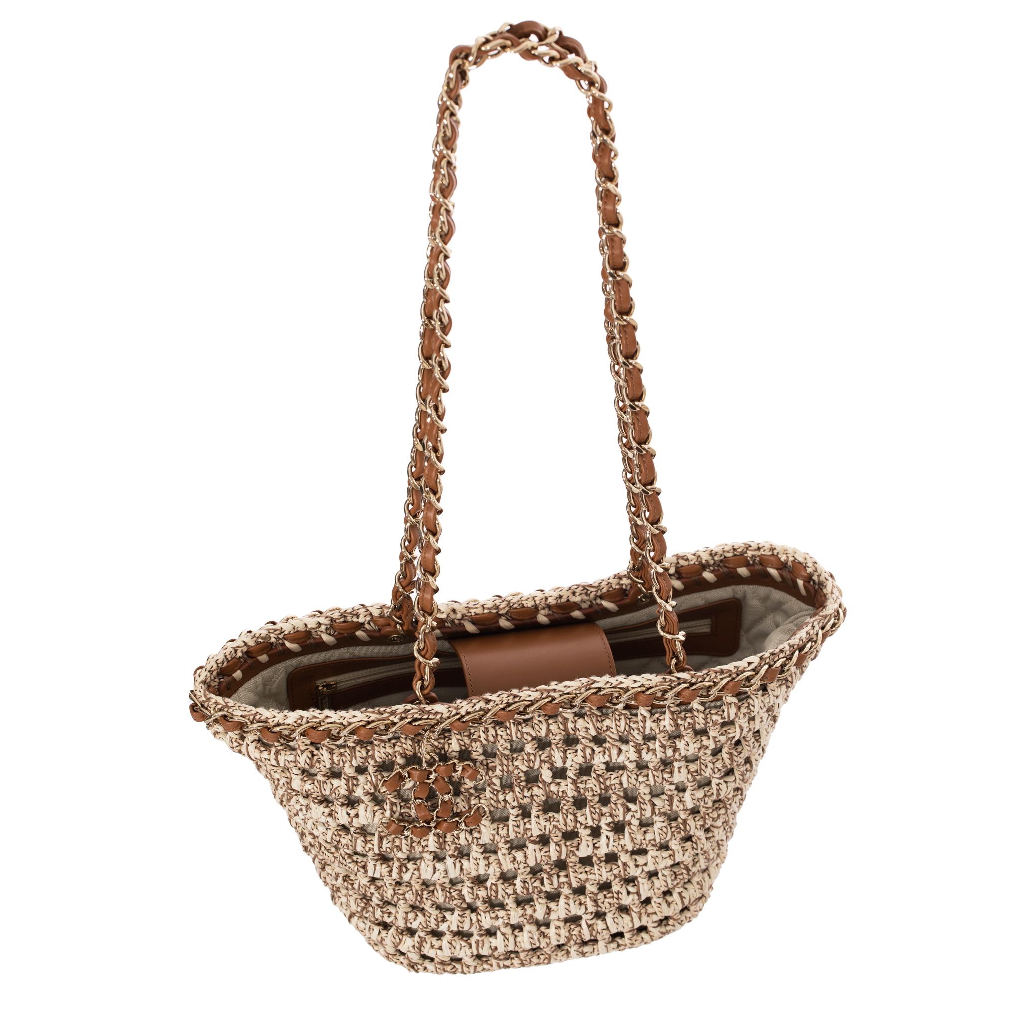 Chanel Small Crochet Shopping Tote 7