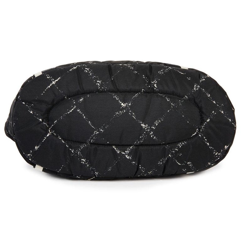 CHANEL Small Dog Bag in Black and Gray Canvas at 1stDibs chanel dog bag