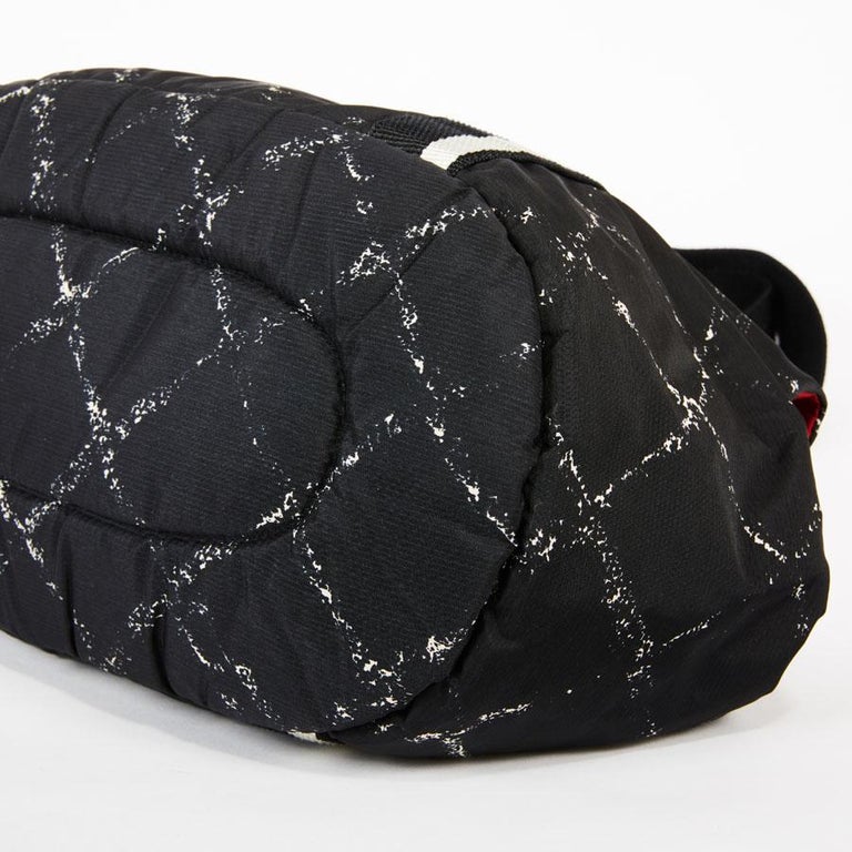 CHANEL Small Dog Bag in Black and Gray Canvas at 1stDibs chanel dog bag
