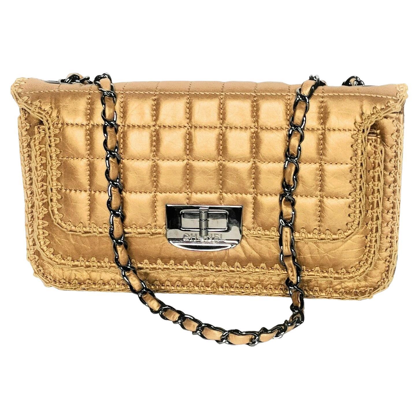 Chanel Small Gold Reissue Whipstitch Classic Flap Bag