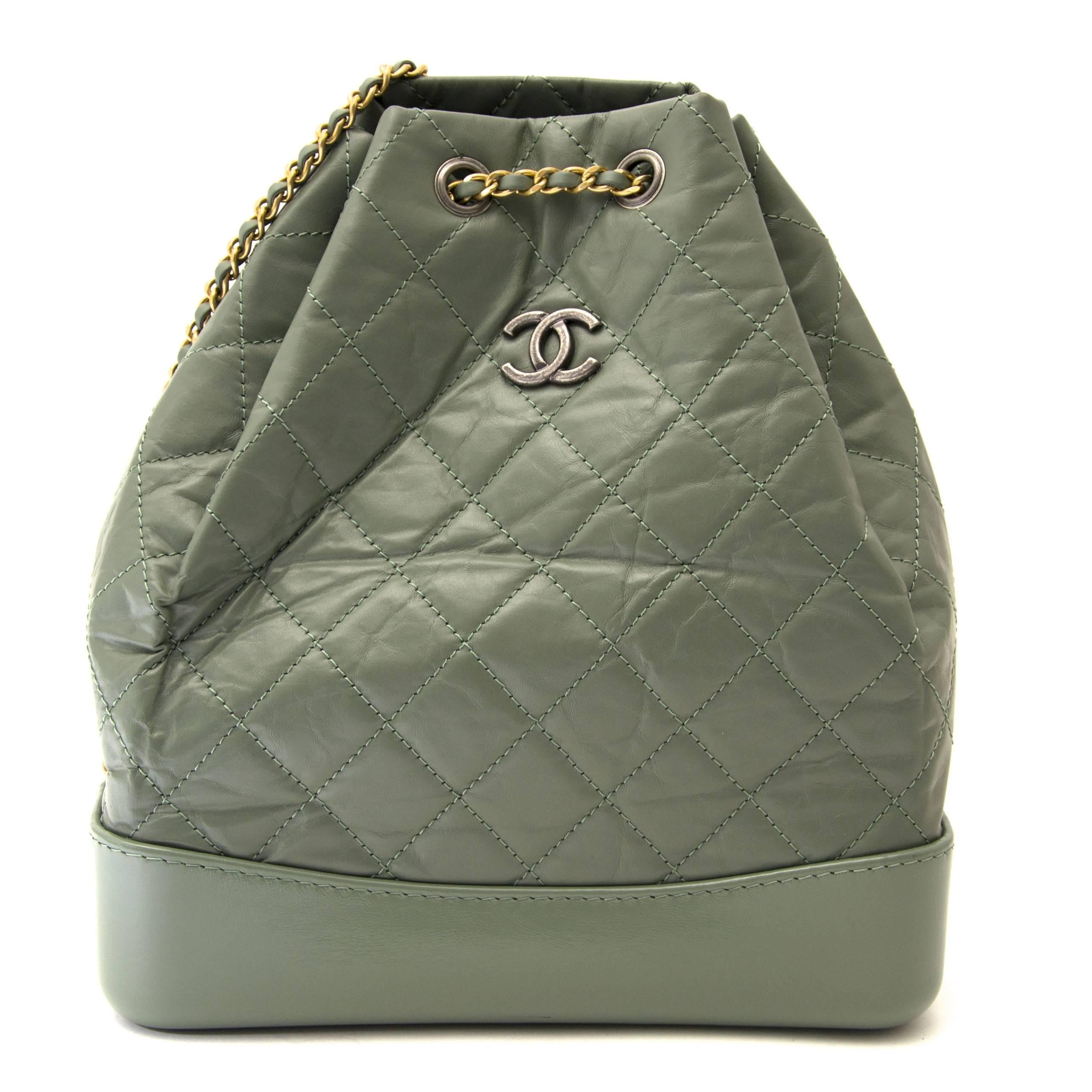 Excellent condition, as new

est retail price €2750,-

Chanel Small Green Gabrielle Backpack

From the Reissue 2.55 to the Boy Chanel, most of Chanel’s iconic handbags are inspired by the founder Coco Chanel.
Named after the founder of the brand,
