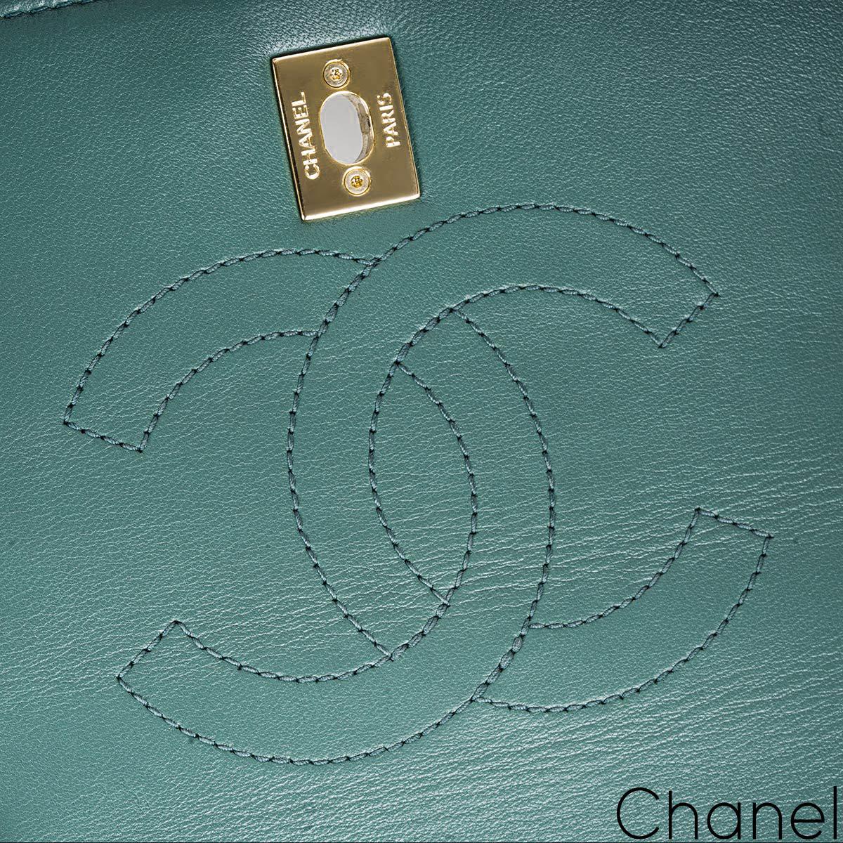 Chanel Small Green Trendy CC Flap Bag In Excellent Condition In Mayfair, London, London