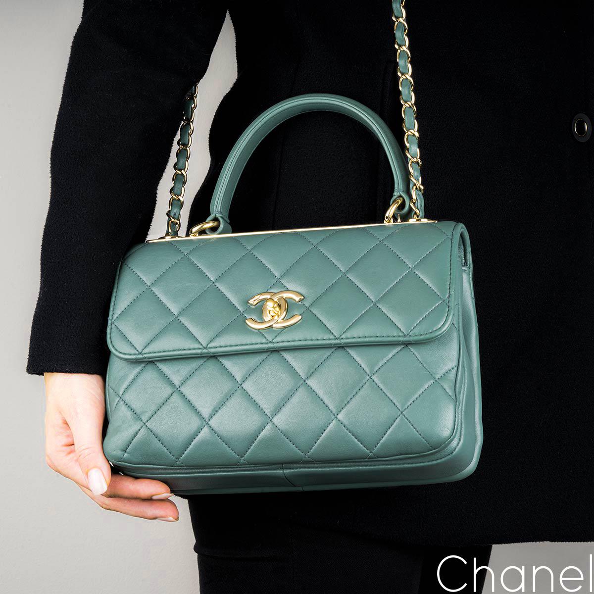 Chanel Small Green Trendy CC Flap Bag 2