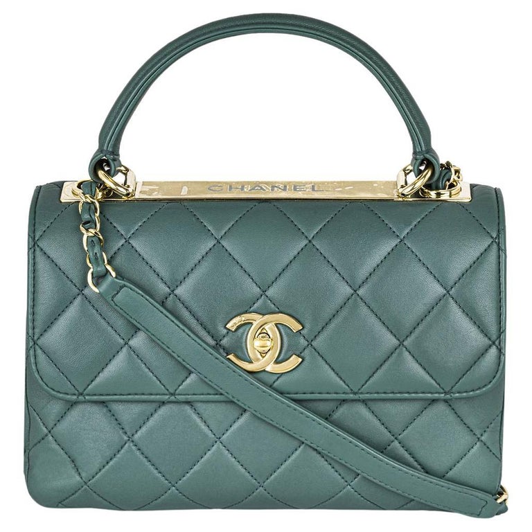 Chanel Small Green Trendy CC Flap Bag at 1stDibs  chanel trendy cc green, chanel  bag, small green chanel bag