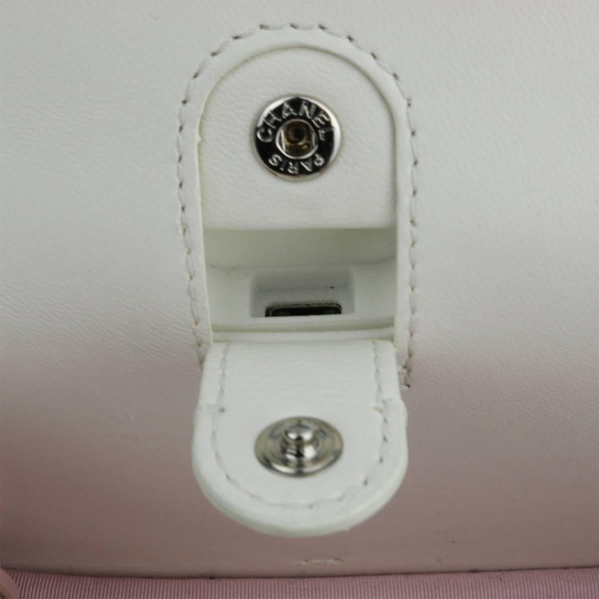 Chanel Small LED Boy White Lambskin Bag with Rainbow Hardware, 2017 8