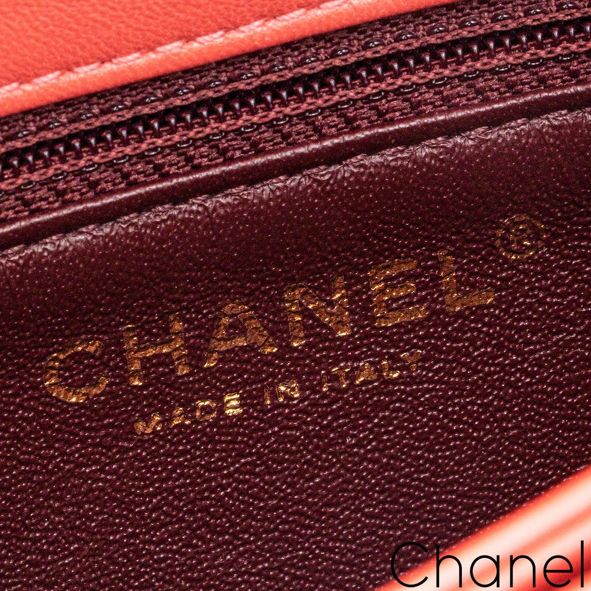 Chanel Kleine rosa trendige CC Klappentasche im Angebot 2