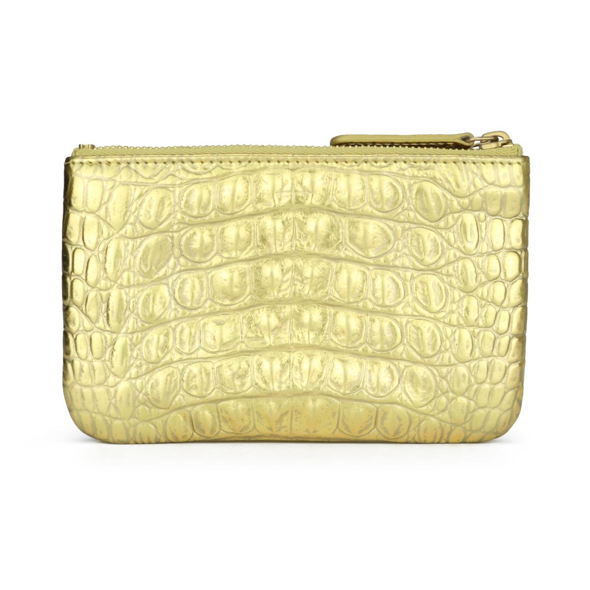 chanel gold crocodile bag