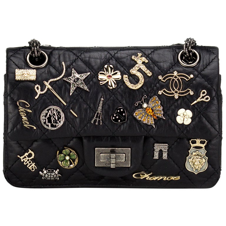 Chanel Small Reissue Charm Paris Icons Mini Flap Bag Limited