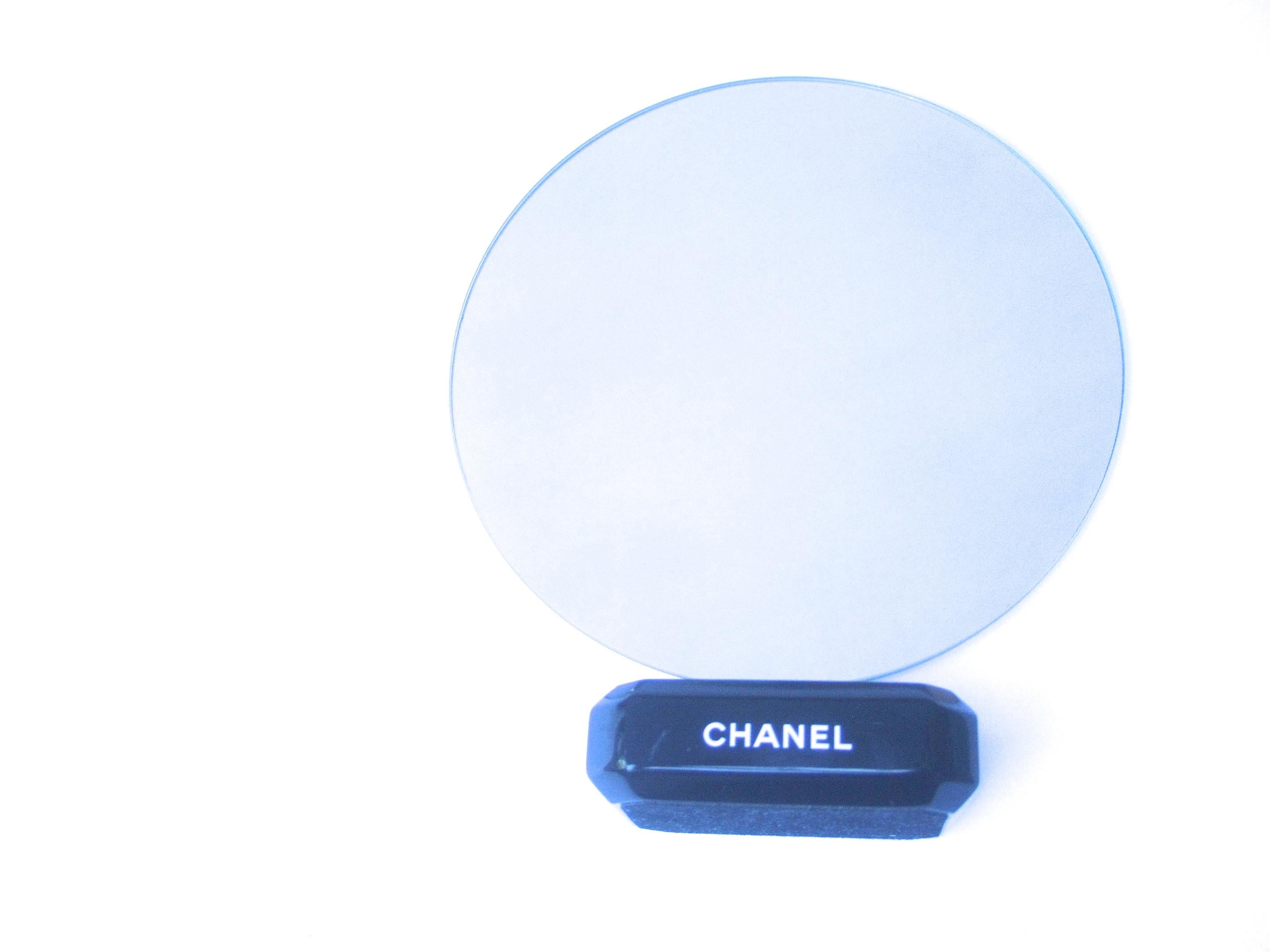 Chanel Small Round Vanity Mirror circa 21st c In Good Condition In University City, MO